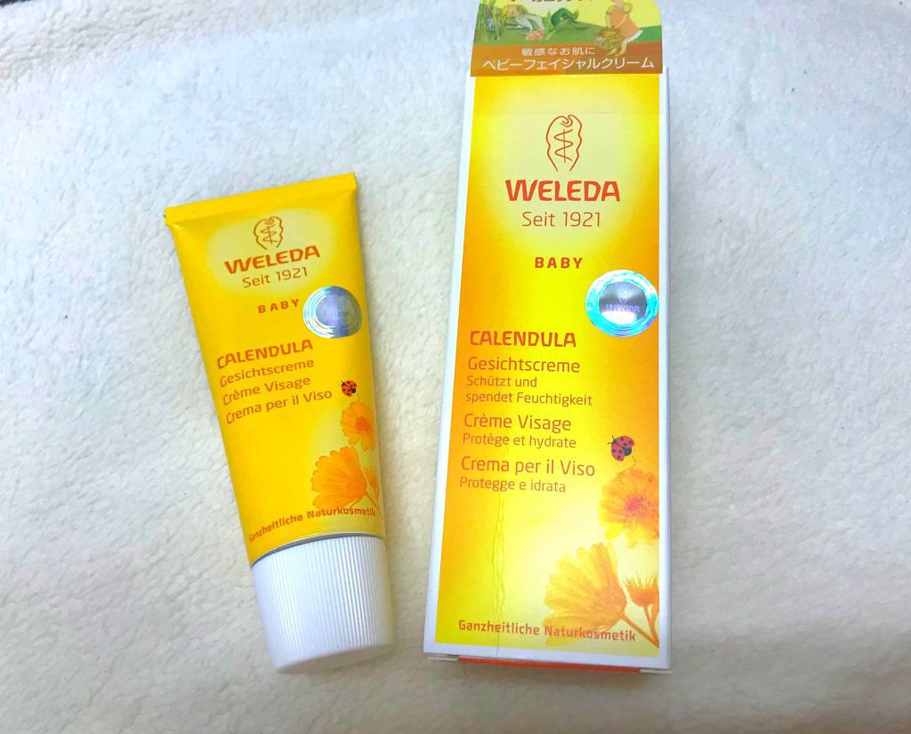 カレンドラベビークリーム/WELEDA/フェイスクリームを使ったクチコミ（1枚目）