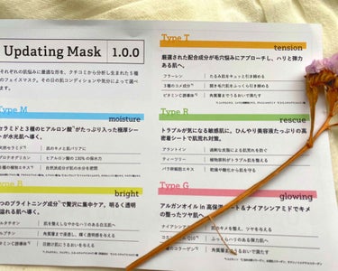 Updating Mask 1.0.0 5タイプセット 1セット5枚入り/meol/シートマスク・パックを使ったクチコミ（3枚目）