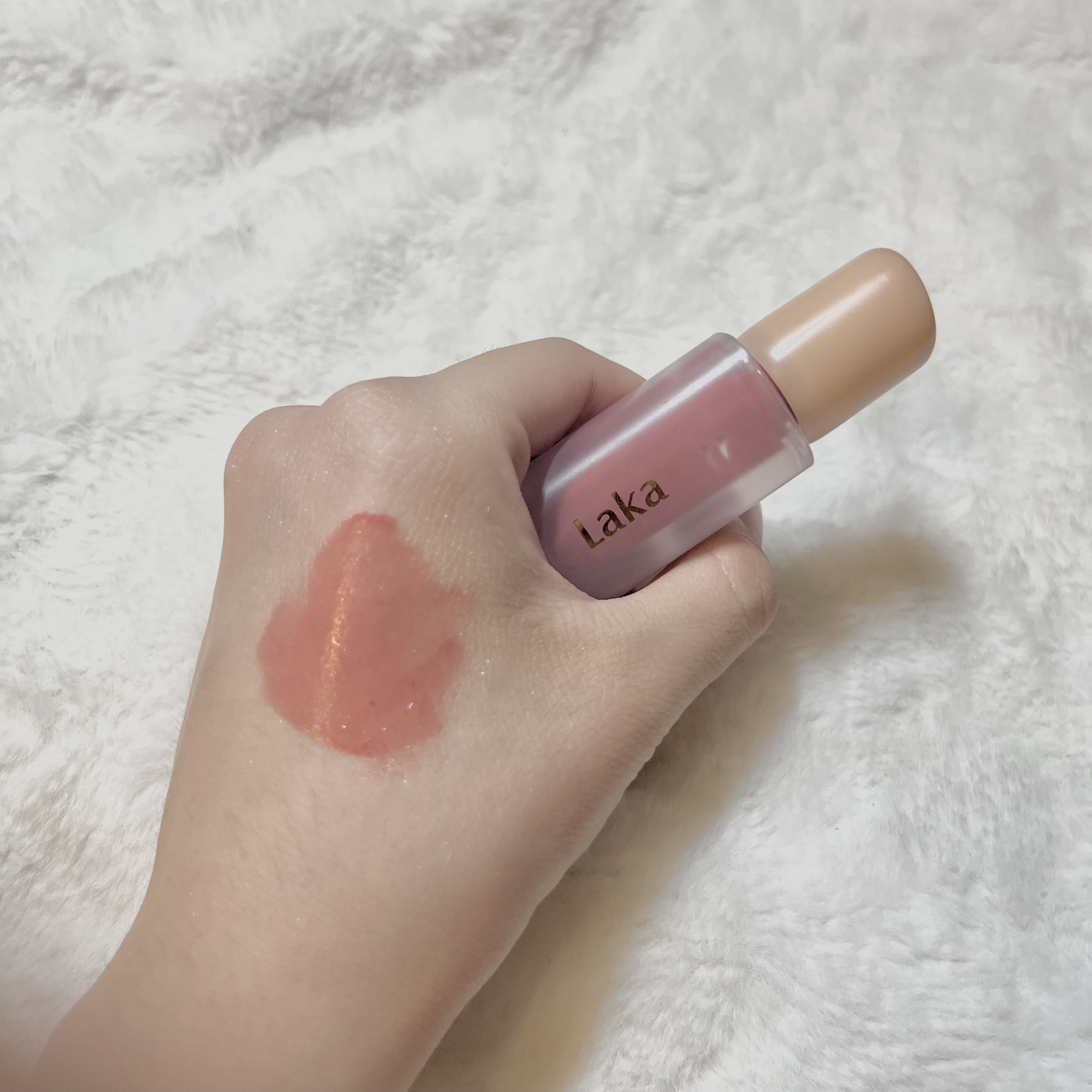 ジェリーイングヌードグロス/Laka/リップグロスを使ったクチコミ（1枚目）