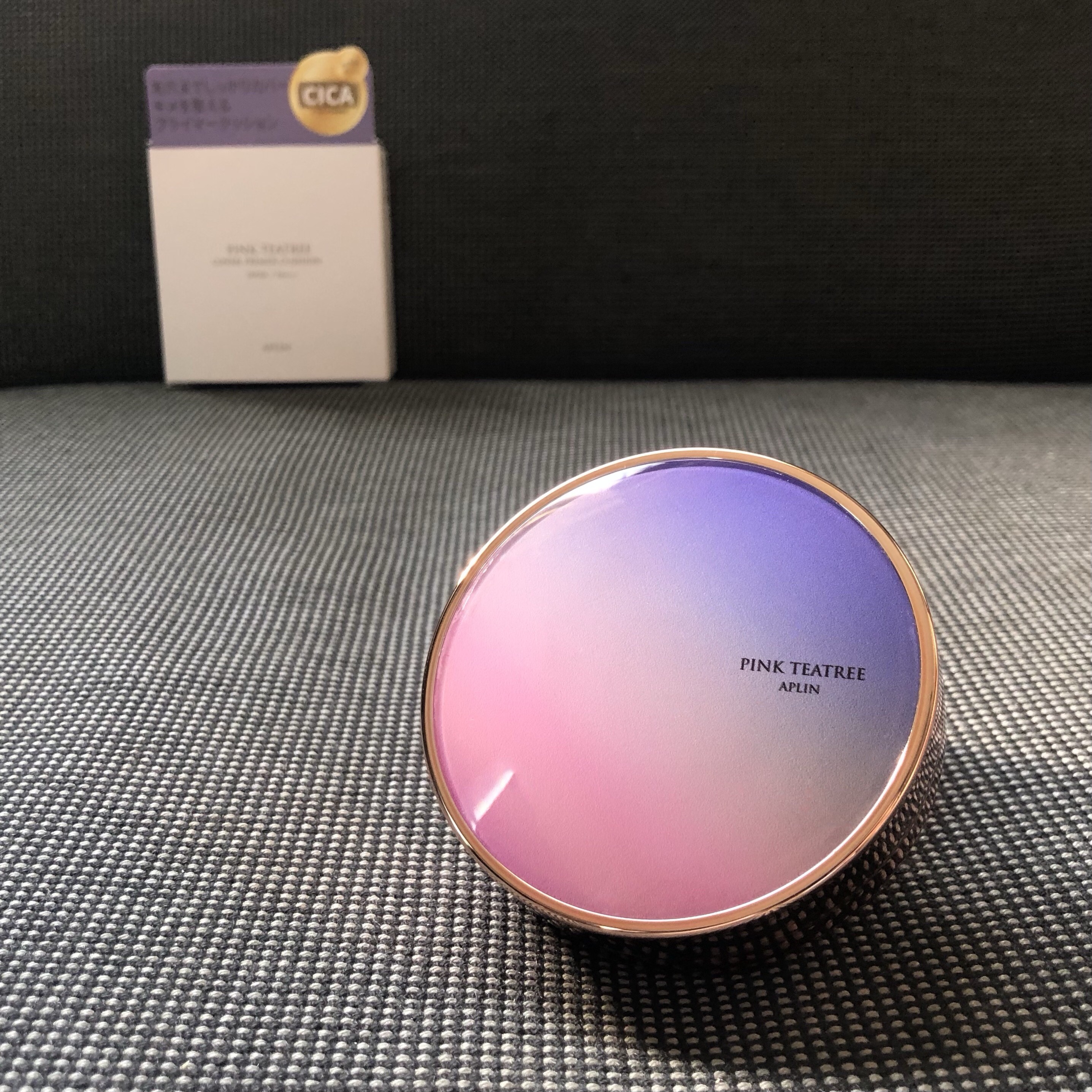 ピンクティーツリーカバープライマークッション/APLIN/クッションファンデーションを使ったクチコミ（1枚目）