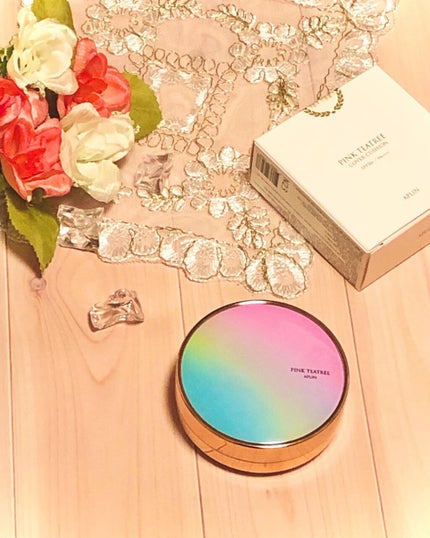 ピンクティーツリーカバークッション/APLIN/クッションファンデーションを使ったクチコミ(1枚目)