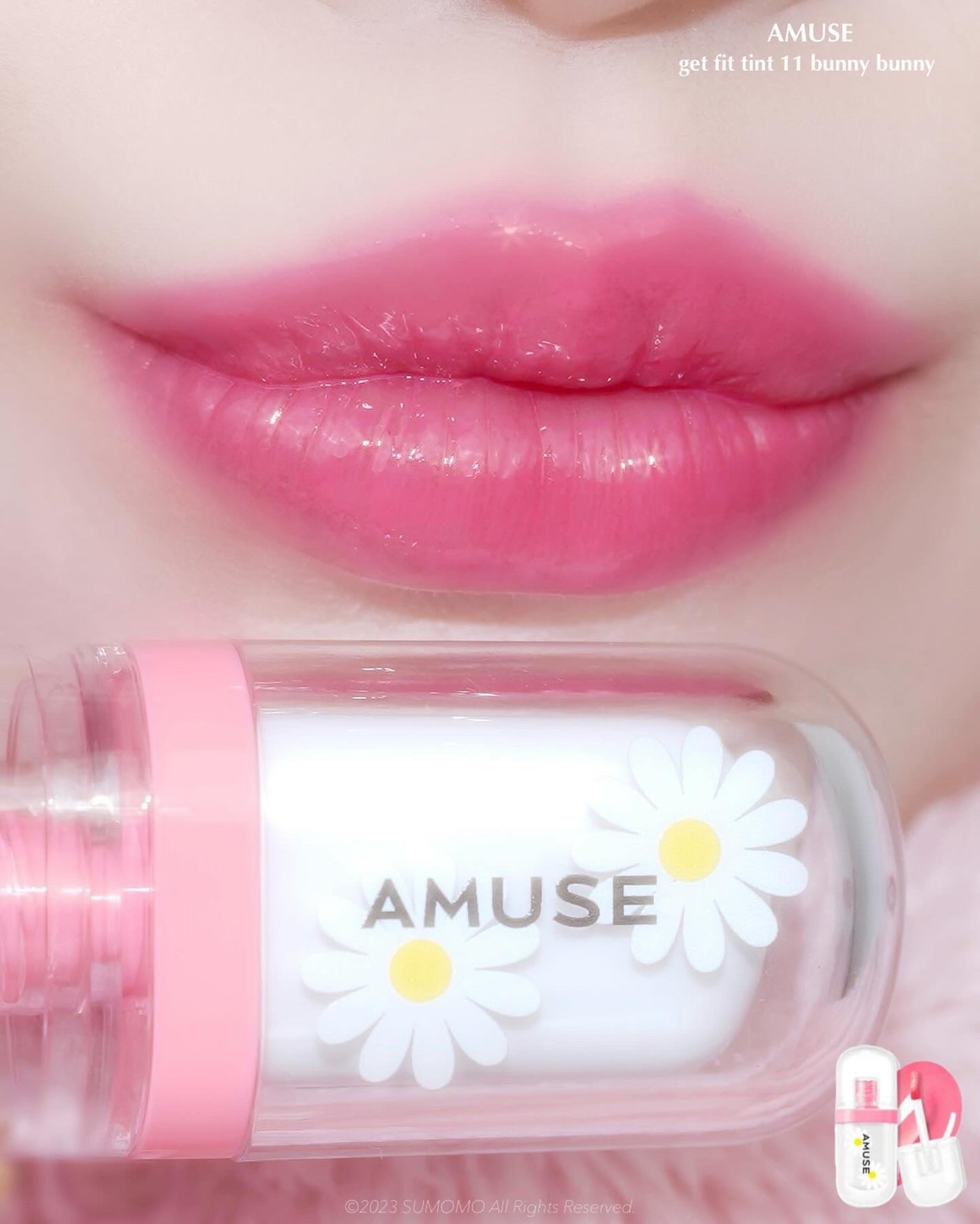 ジェルフィットティント/AMUSE/リップティントを使ったクチコミ(4枚目)