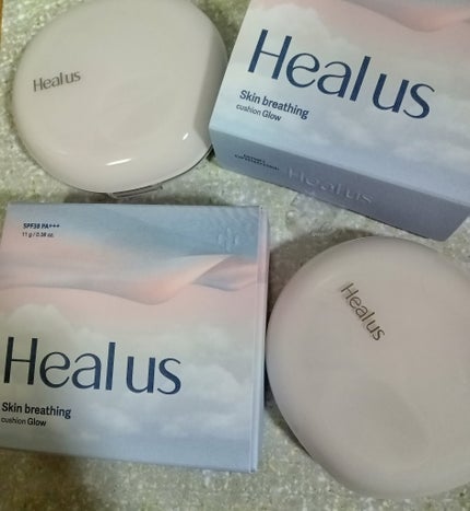 ブリージンググロークッション/Healus/クッションファンデーションを使ったクチコミ(1枚目)