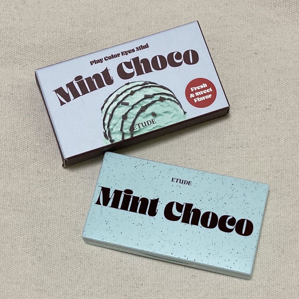 プレイカラーアイズミニ　チョコミント/ETUDE/アイシャドウパレットを使ったクチコミ（1枚目）