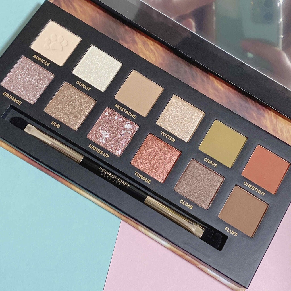 エクスプローラ12色 動物アイシャドウパレット/PERFECT DIARY/アイシャドウパレットを使ったクチコミ(2枚目)