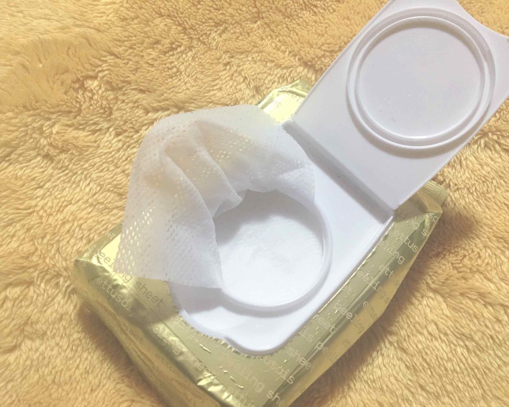 ふきとりピーリングシートN/ettusais/ピーリングを使ったクチコミ（2枚目）