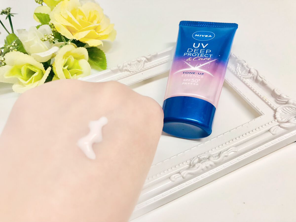 ニベアUV ディープ プロテクト＆ケア トーンアップ エッセンス/ニベア/日焼け止めローションを使ったクチコミ（3枚目）