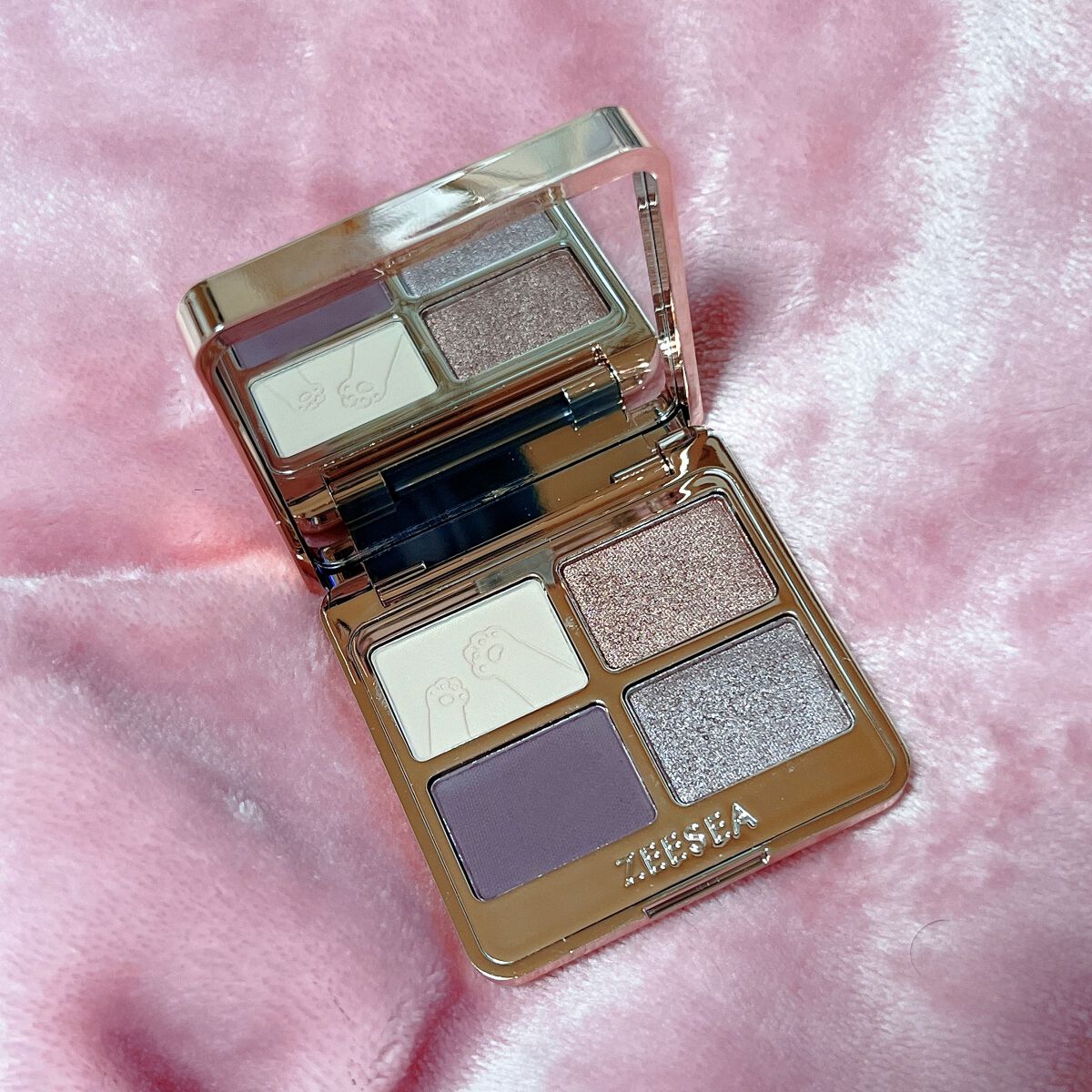 アニマルアイシャドウ(4シェード) 08 縁結び御守/ZEESEA/アイシャドウパレットを使ったクチコミ（2枚目）