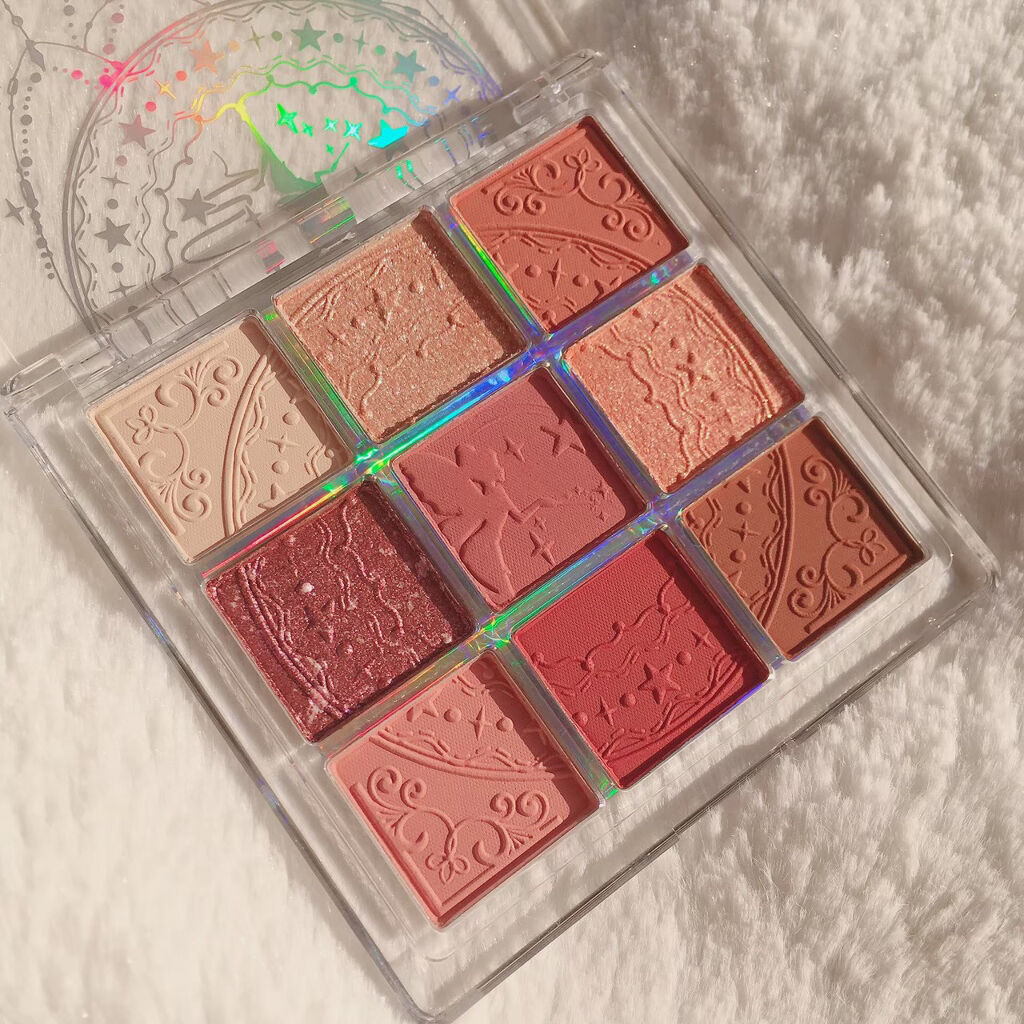 クォーツ 9色アイシャドウパレット(ドリームランドアイシャドウ) J11 キャラメルクリ/ZEESEA/アイシャドウパレットを使ったクチコミ（2枚目）