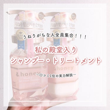 &honey Melty モイストリペア シャンプー1.0／モイストリペア ヘアトリートメント2.0/&honey/シャンプー・コンディショナーを使ったクチコミ（1枚目）