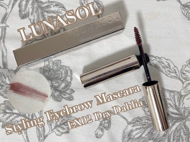 スタイリングアイブロウマスカラ EX02 Dry Dahlia（限定）/LUNASOL/眉マスカラの画像