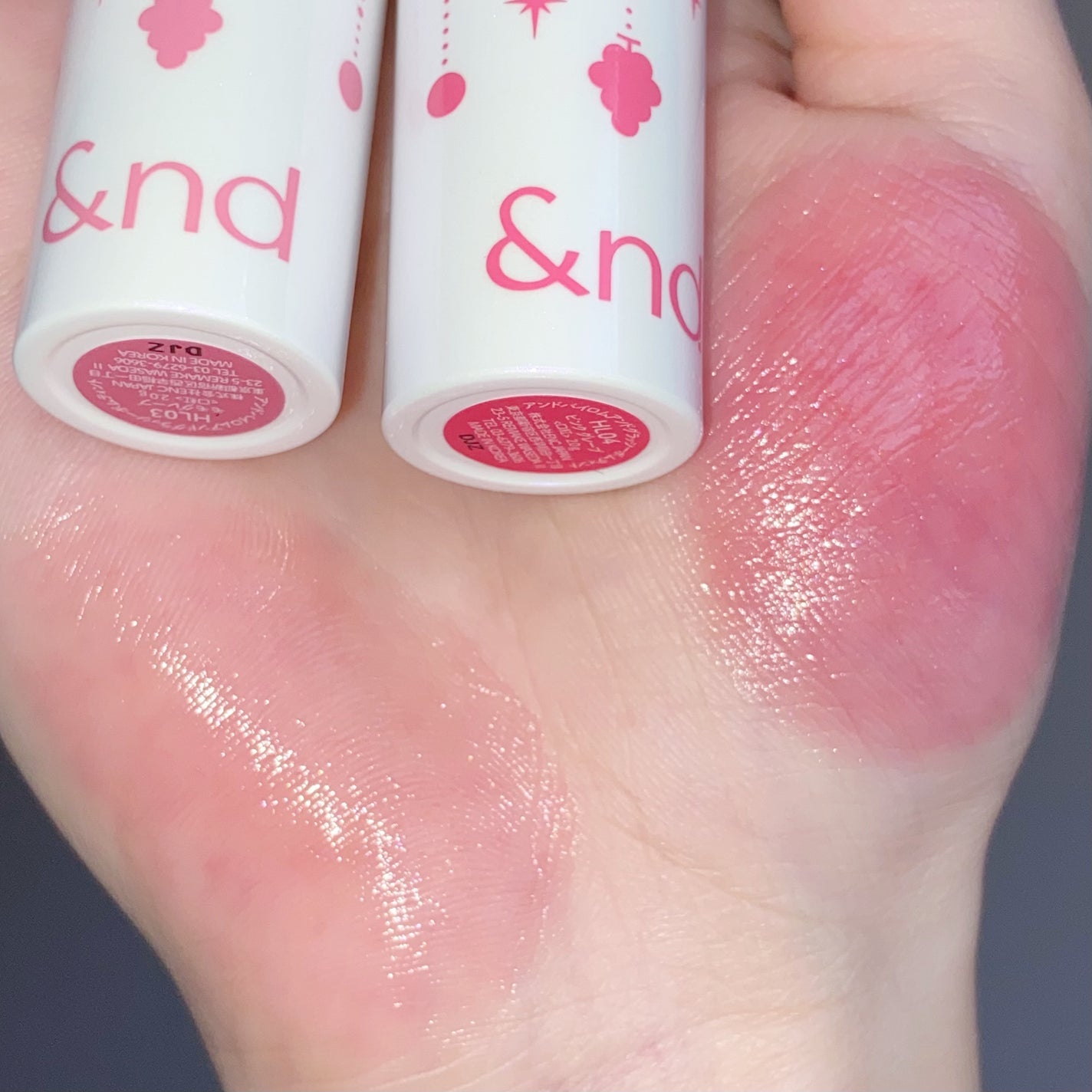 アンドバイロムアンド グラッシーボムティント/&nd by rom&nd/リップティントを使ったクチコミ(7枚目)