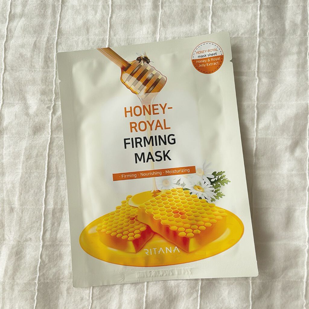 ☑︎Ritana
　ハニーローヤルマスクシート

ほんのり甘いはちみつの香りのするマスクシート

優しい香りでマスクしてる間癒しの時間でした

保湿力が少し物足りなかったのでリピートはないかな…

#シートマスク  #アウトバスルーティン 