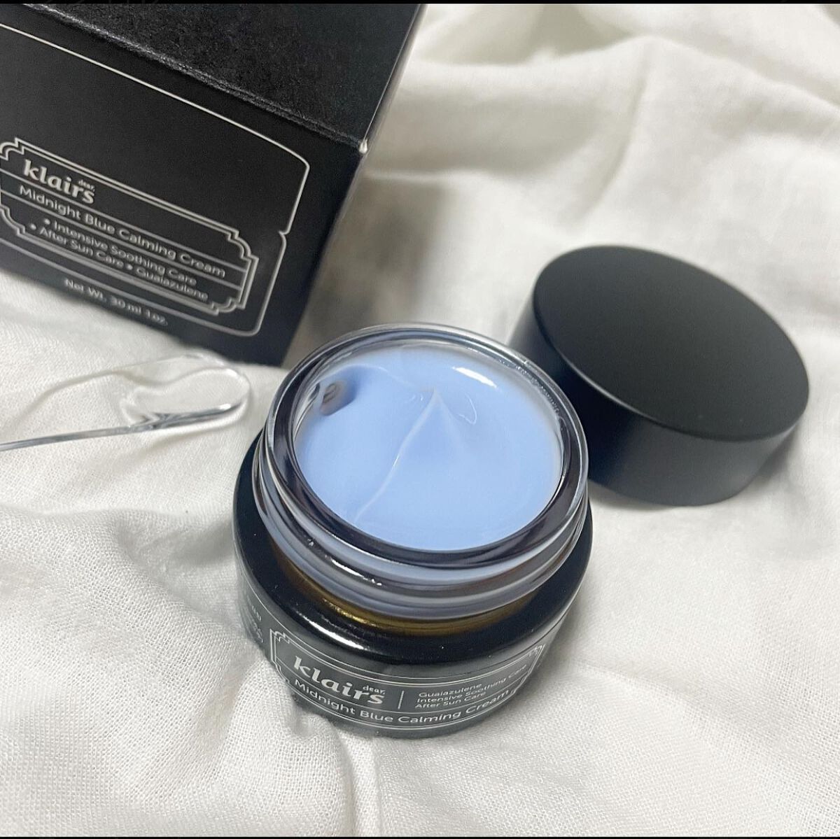 ミッドナイトブルーカーミングクリーム/Klairs/フェイスクリームを使ったクチコミ(4枚目)