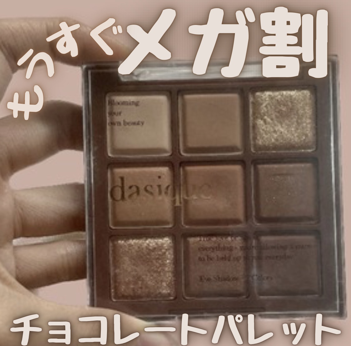 シャドウパレット 11 チョコレートファッジ/dasique/アイシャドウパレットを使ったクチコミ（1枚目）