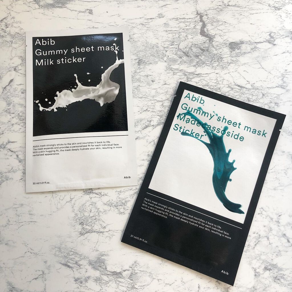 ガムシートマスク コラーゲン※10ミルク※11ステッカー/Abib /シートマスク・パックを使ったクチコミ(1枚目)