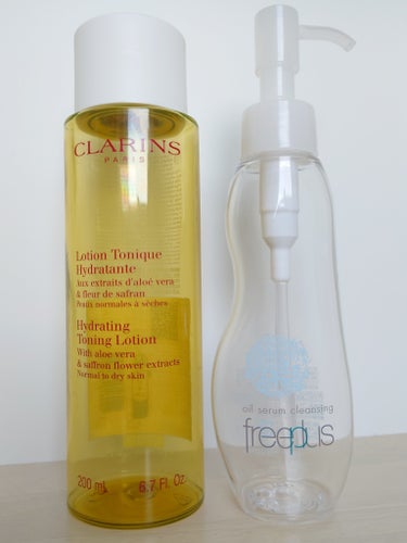 フリープラス ビューティオイルクレンザーaのクチコミ「#使い切り
#CLARINS　トーニング ローション SP ドライ／ノーマル
コフレで買った化.....」（1枚目）