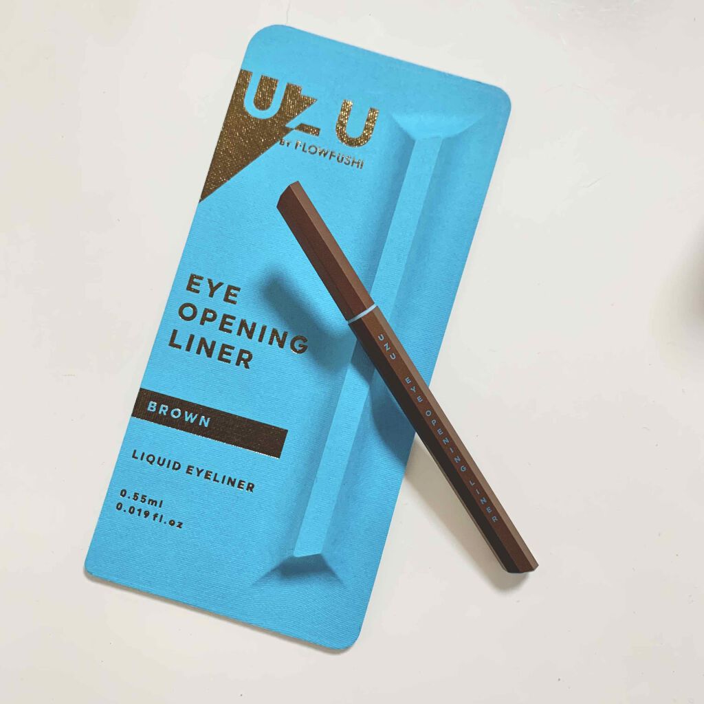 EYE OPENING LINER/UZU BY FLOWFUSHI/リキッドアイライナーを使ったクチコミ（1枚目）