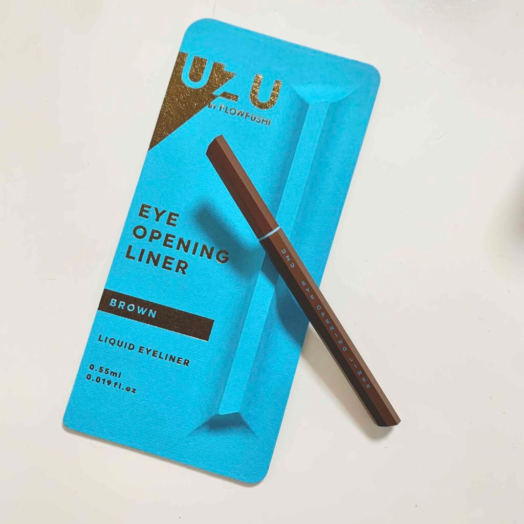 EYE OPENING LINER/UZU BY FLOWFUSHI/リキッドアイライナーを使ったクチコミ(1枚目)