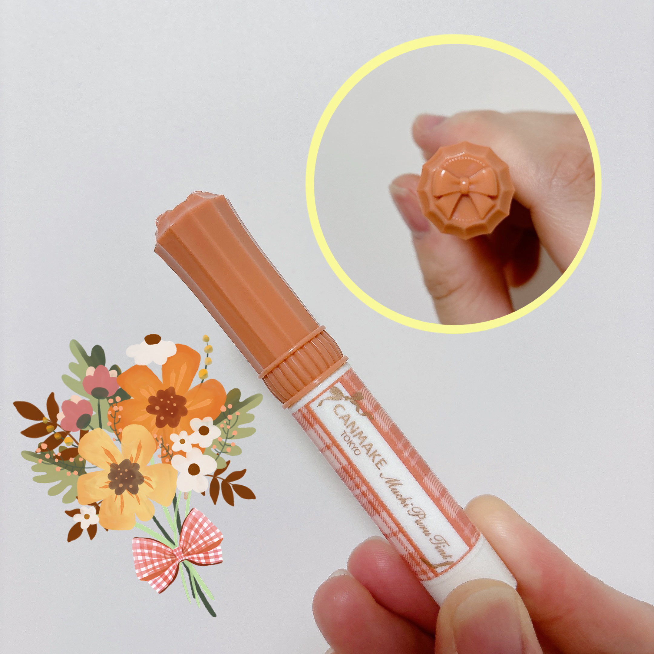 むちぷるティント 01 バタースコッチ/キャンメイク/リップティントを使ったクチコミ（2枚目）