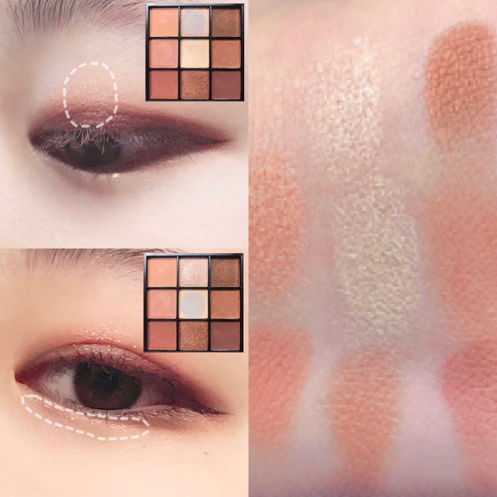 UR GLAM　BLOOMING EYE COLOR PALETTE/U R GLAM/アイシャドウパレットを使ったクチコミ（3枚目）