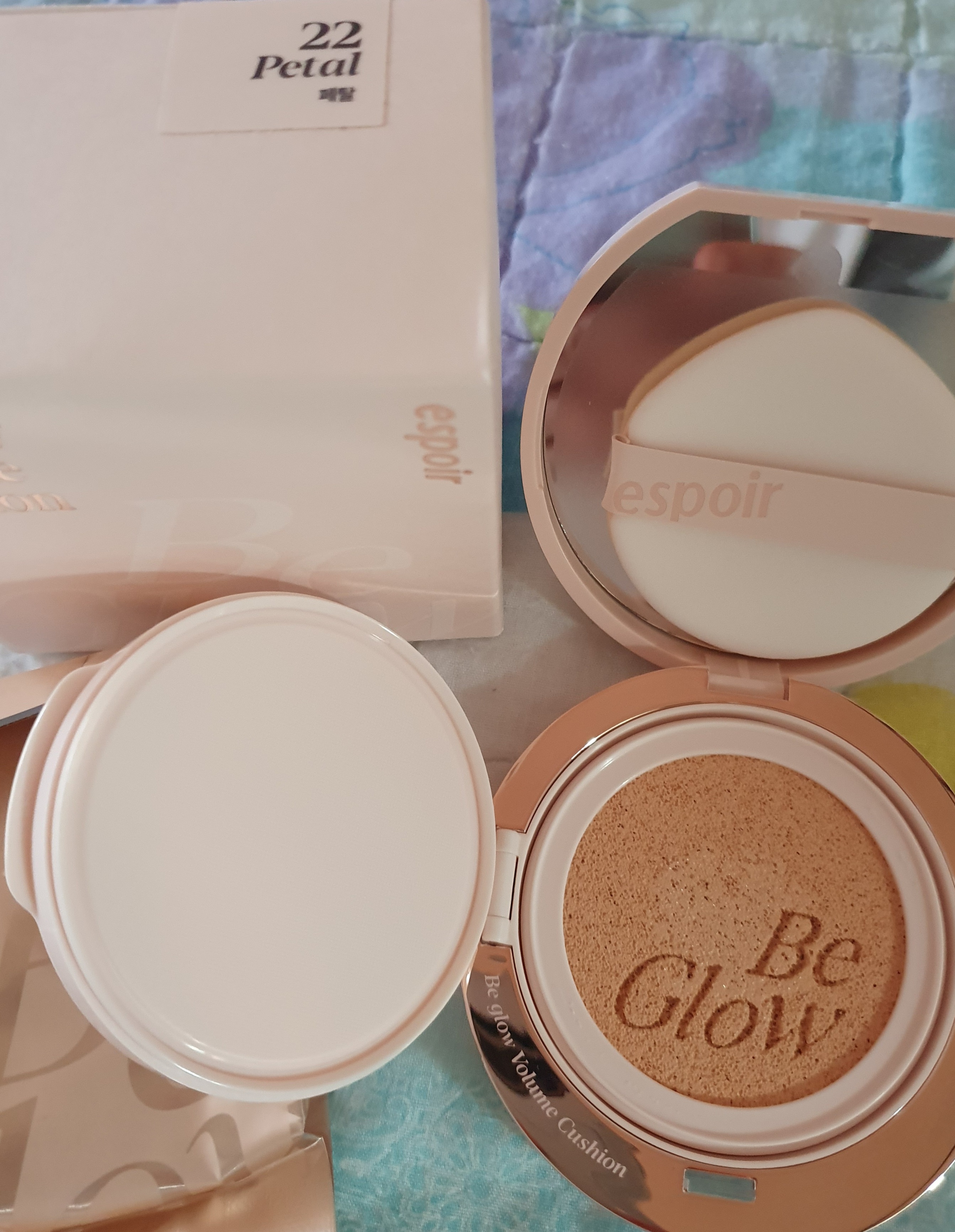 エスポア ビーグロー ボリュームクッション 22 ペタル/espoir/クッションファンデーションを使ったクチコミ（2枚目）