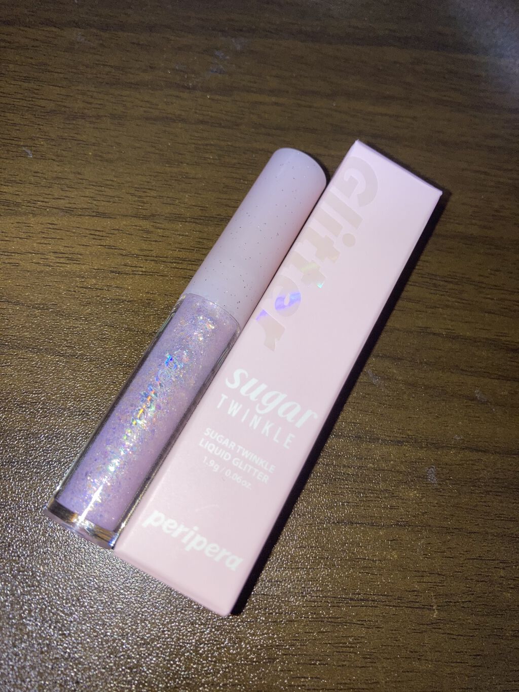 シュガー トゥインクル リキッド グリッター/PERIPERA/グリッターを使ったクチコミ（2枚目）