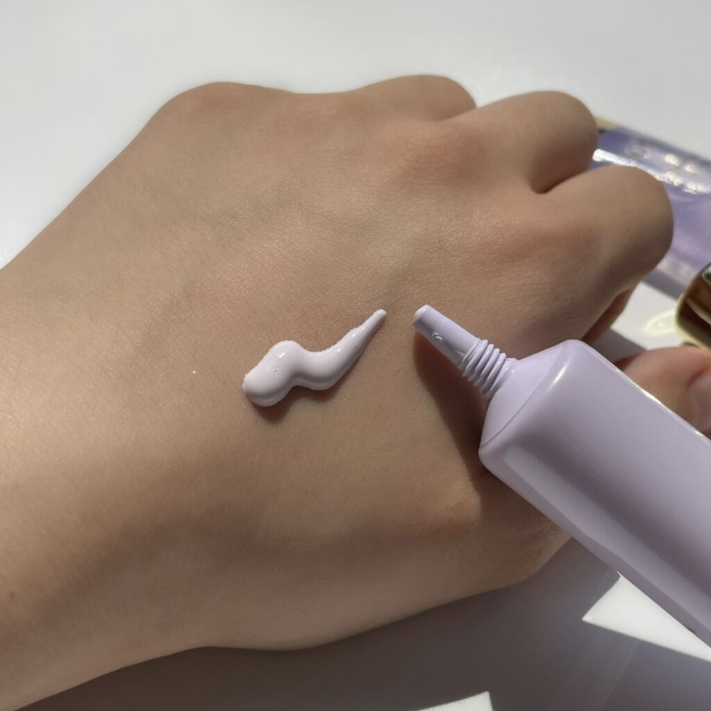 くずれ防止 美容液ケアベース ミルクパープル SPF30 PA++/Borica/化粧下地を使ったクチコミ（1枚目）