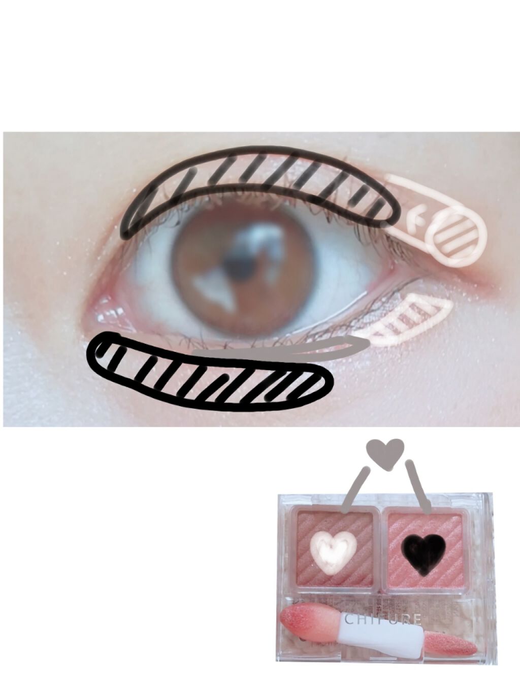 アイ カラー(チップ付)/ちふれ/アイシャドウパレットを使ったクチコミ（3枚目）