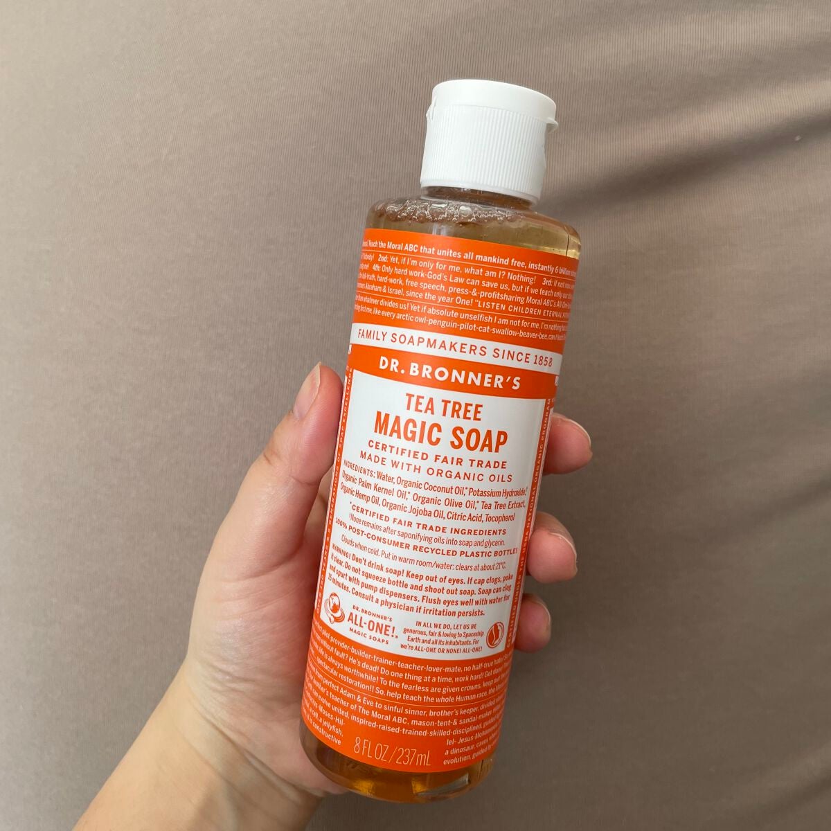 マジックソープ ティートゥリー/ドクターブロナー/ボディソープを使ったクチコミ(1枚目)