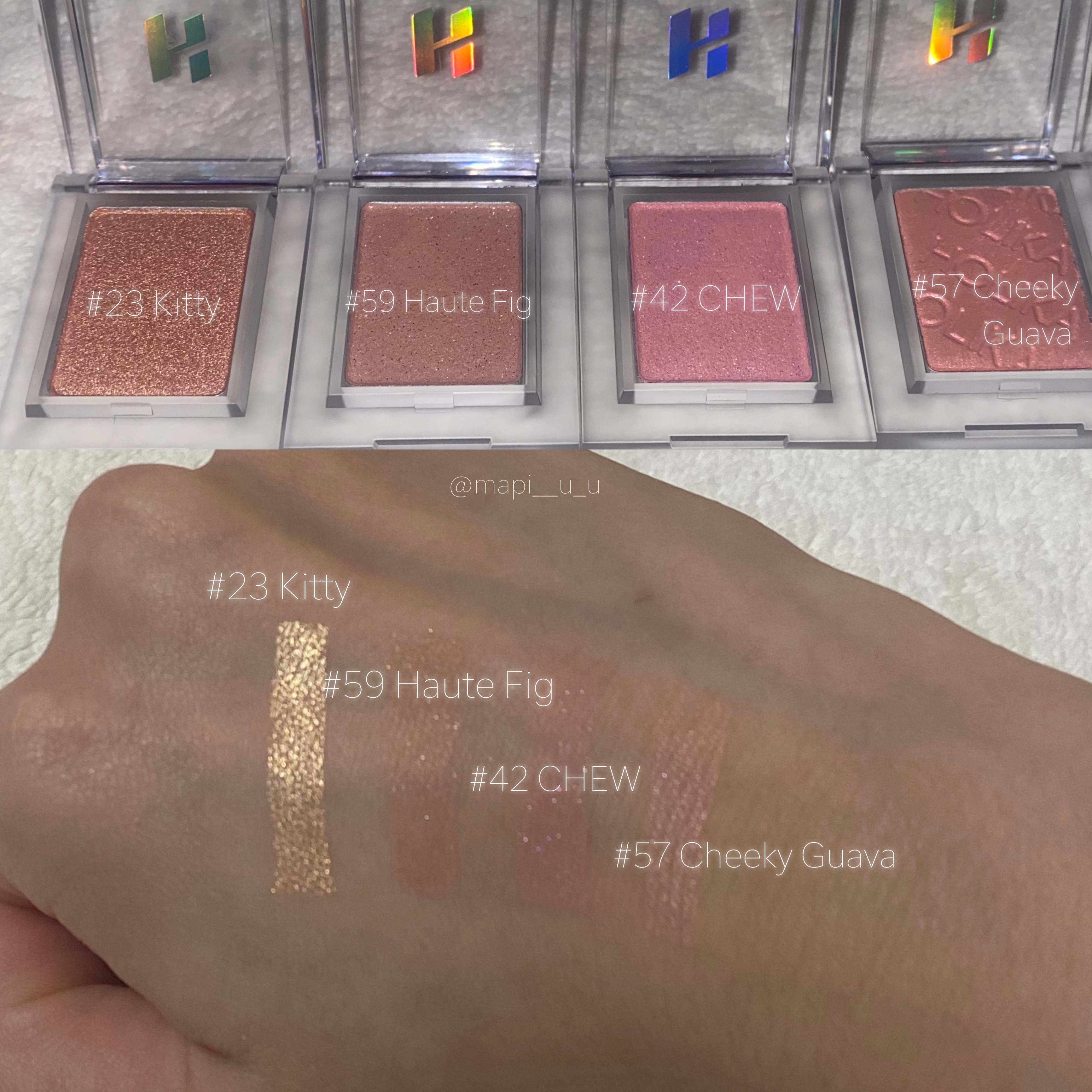 マイフェイブピースアイシャドウ/HOLIKA HOLIKA/単色アイシャドウを使ったクチコミ（2枚目）