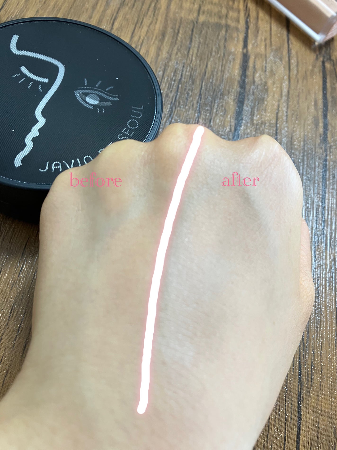 ジャビンドゥソウル ウインクファンデーションパクト/Javin De Seoul/クッションファンデーションを使ったクチコミ(5枚目)