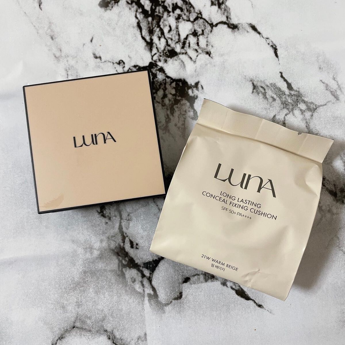  ロングラスティングコンシールフィクシングクッション /LUNA/クッションファンデーションを使ったクチコミ（1枚目）