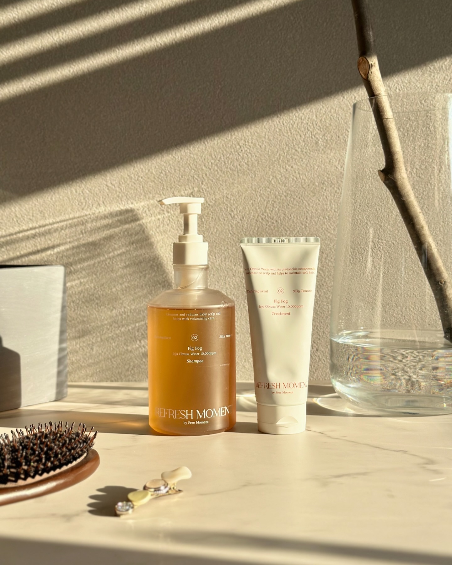 リフレッシュモーメントパフュームシャンプー/トリートメント Fig Fog/Free Moment /市販シャンプーを使ったクチコミ（1枚目）