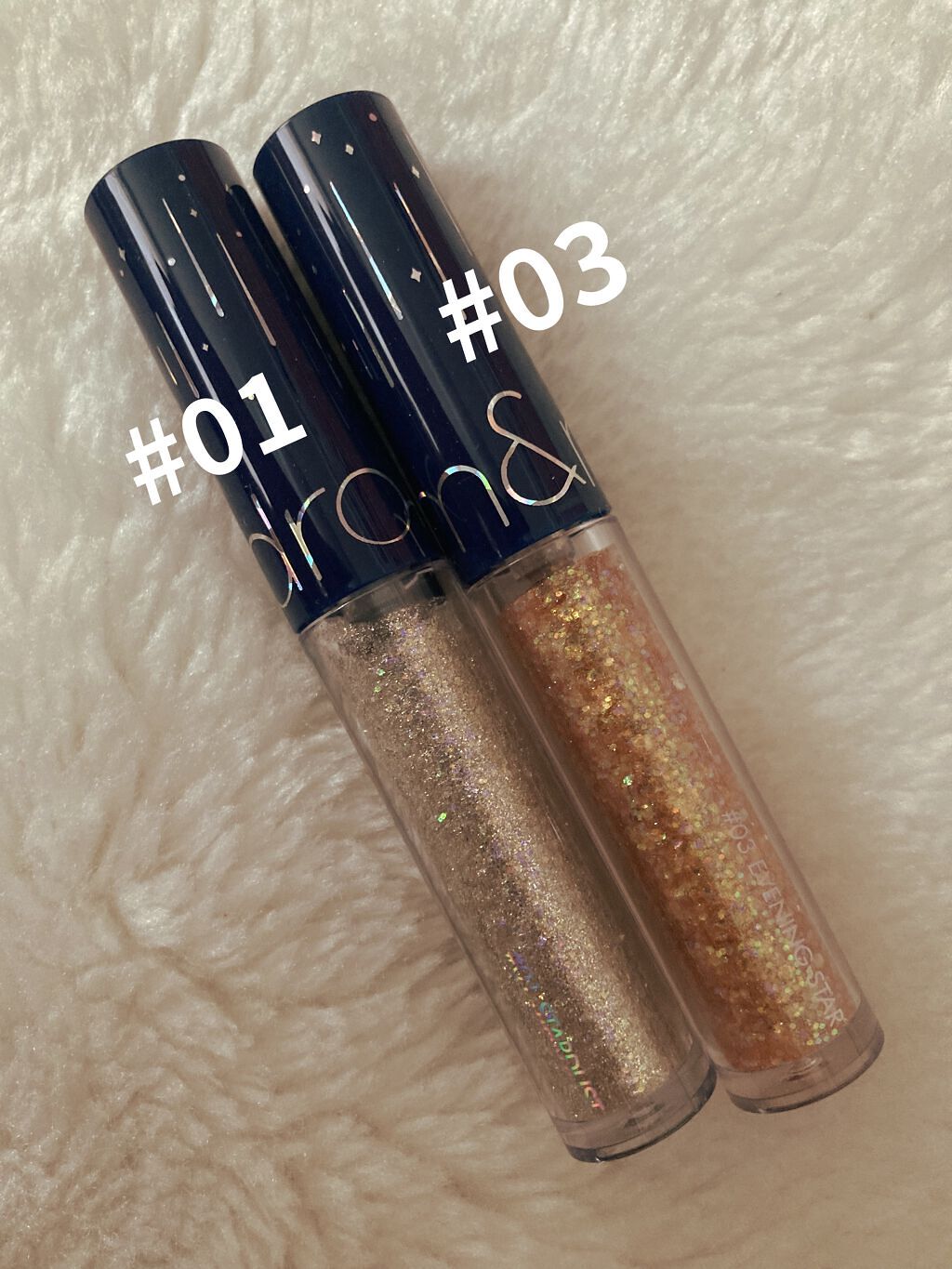 リキッド グリッター シャドウ/rom&nd/グリッターを使ったクチコミ（2枚目）