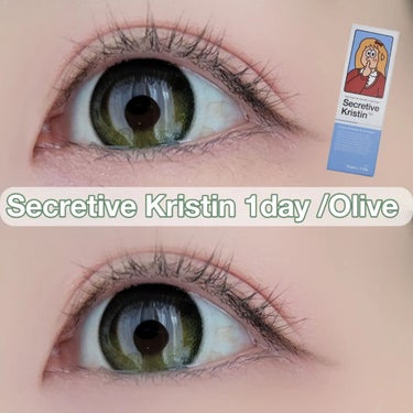 Hapa kristin Secretive Kristenのクチコミ「Secretive Kristin 1day
Olive

レンズ直径(DIA)：14.2mm.....」（1枚目）