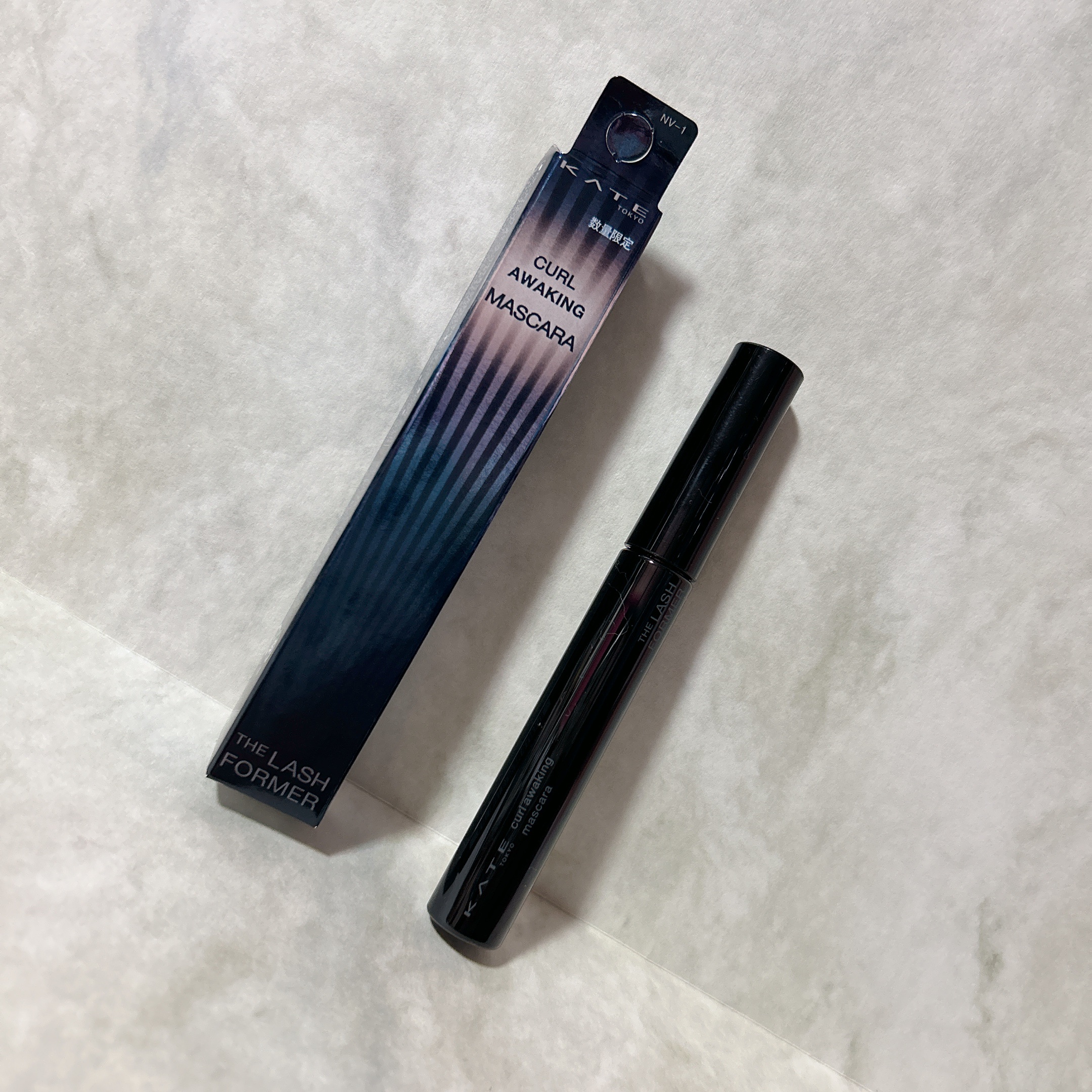 ケイト カールアウェイキングマスカラ NV-1 インディゴブルー(限定色)/KATE/マスカラを使ったクチコミ（1枚目）