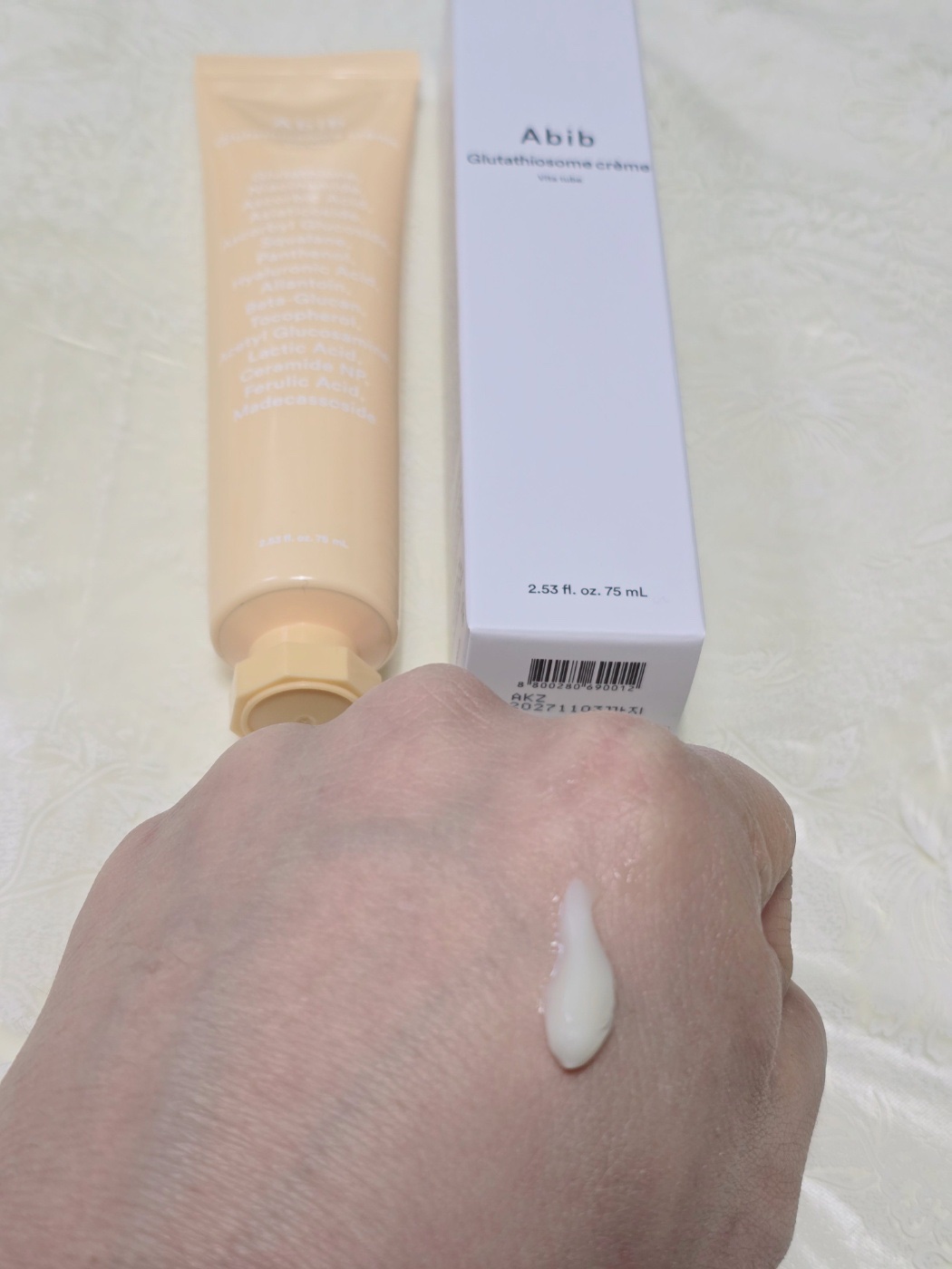 グルタチオンソームクリームビタチューブ/Abib /フェイスクリームを使ったクチコミ（3枚目）