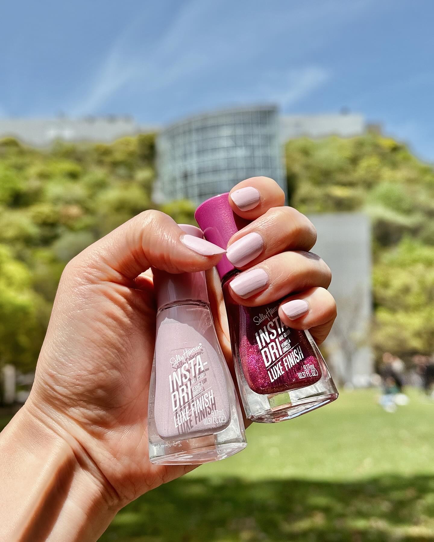 インスタドライ ネイルカラー リュクスフィニッシュ 064 スピルザべルべッティ/サリーハンセン/オールインワンネイルを使ったクチコミ（1枚目）