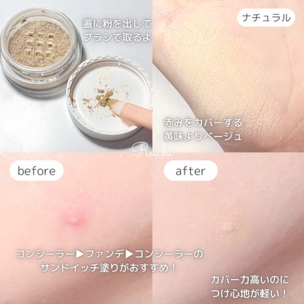 薬用コンシーラー アクネプロテクター/ONLY MINERALS/パウダーコンシーラーを使ったクチコミ(4枚目)
