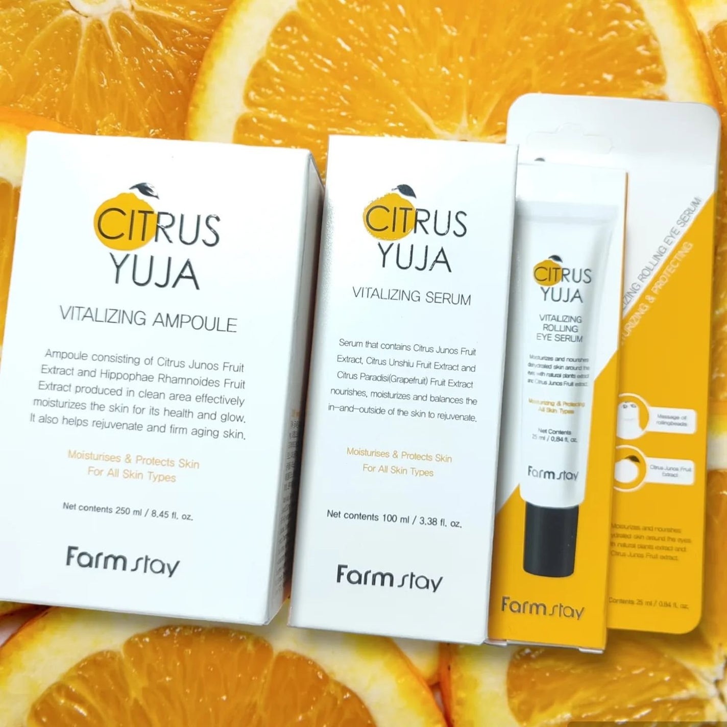 シトラスゆずバイタライジングアンプル/Farmstay/美容液を使ったクチコミ(5枚目)