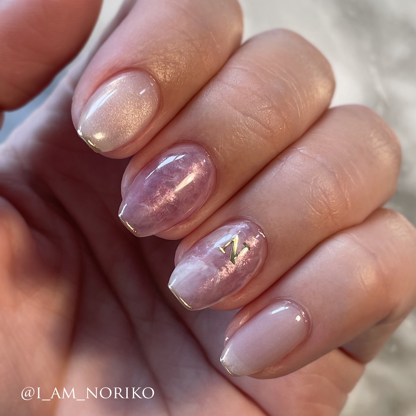 GELiSM (ジェリズム) M09 frozen lilac/D-UP/ジェルネイルを使ったクチコミ（2枚目）