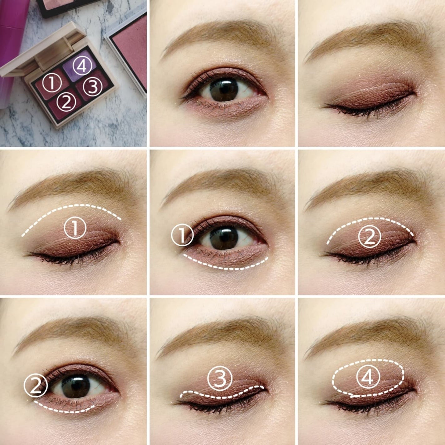 ニュアンスカラーアイズ/Enamor/アイシャドウパレットを使ったクチコミ(4枚目)