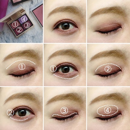 ニュアンスカラーアイズ/Enamor/アイシャドウパレットを使ったクチコミ(4枚目)