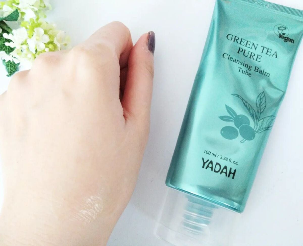 グリーンティーピュアクレンジングバームチューブ/YADAH/クレンジングバームを使ったクチコミ(3枚目)
