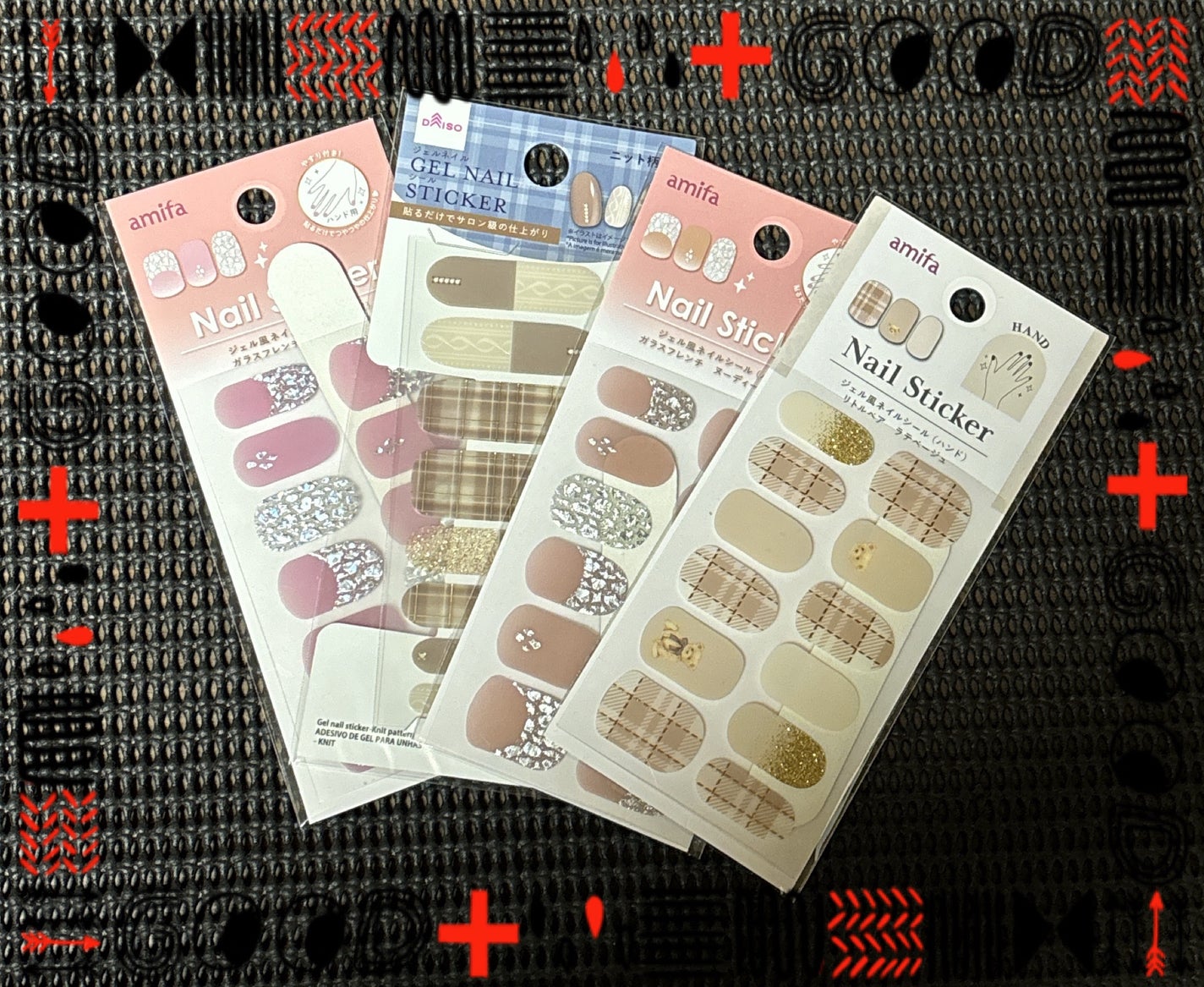 ジェルネイルシール/DAISO/ネイルシールを使ったクチコミ(2枚目)