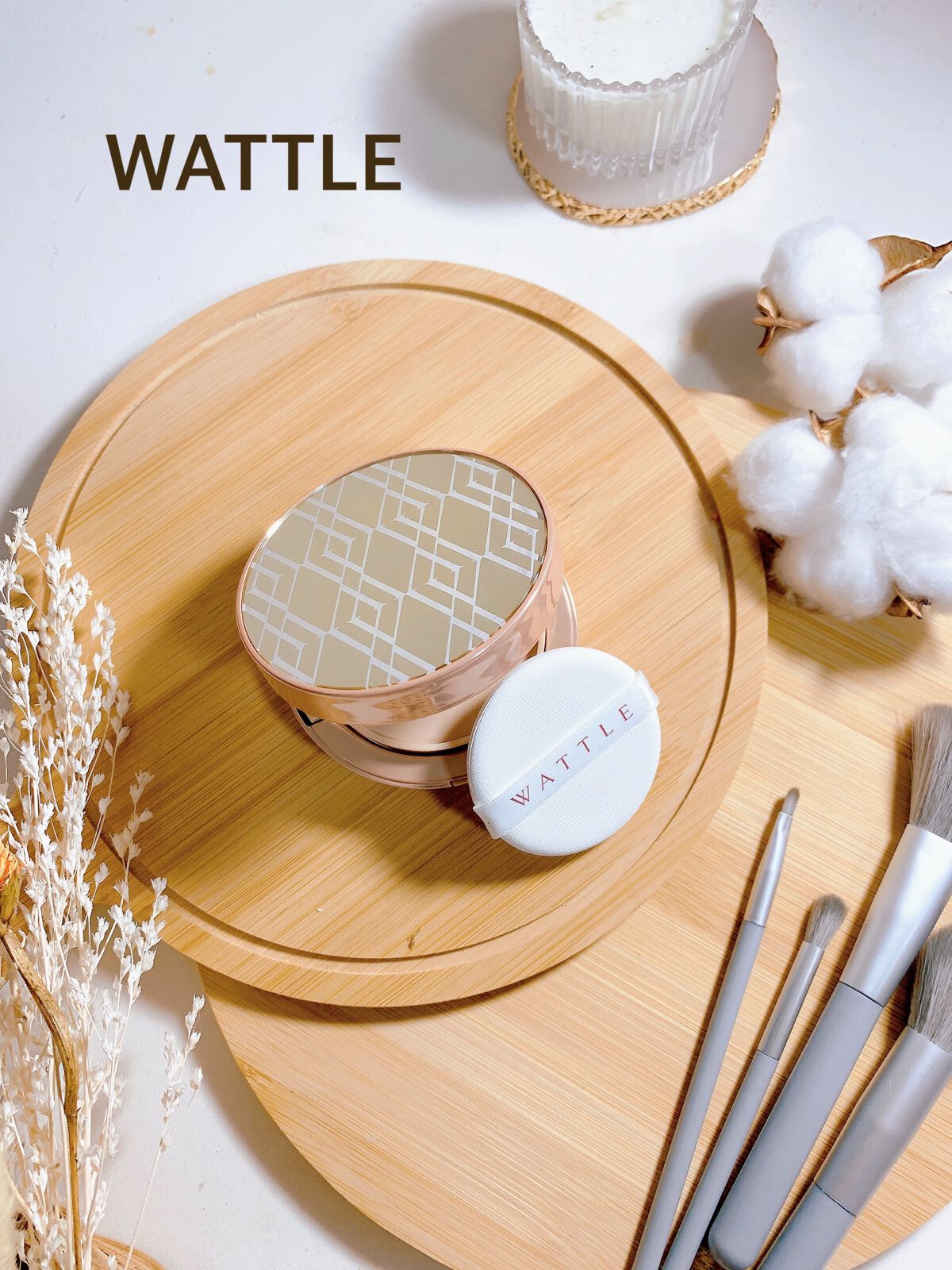 WATTLEクッションファンデーション/WATTLE/クッションファンデーションを使ったクチコミ(3枚目)