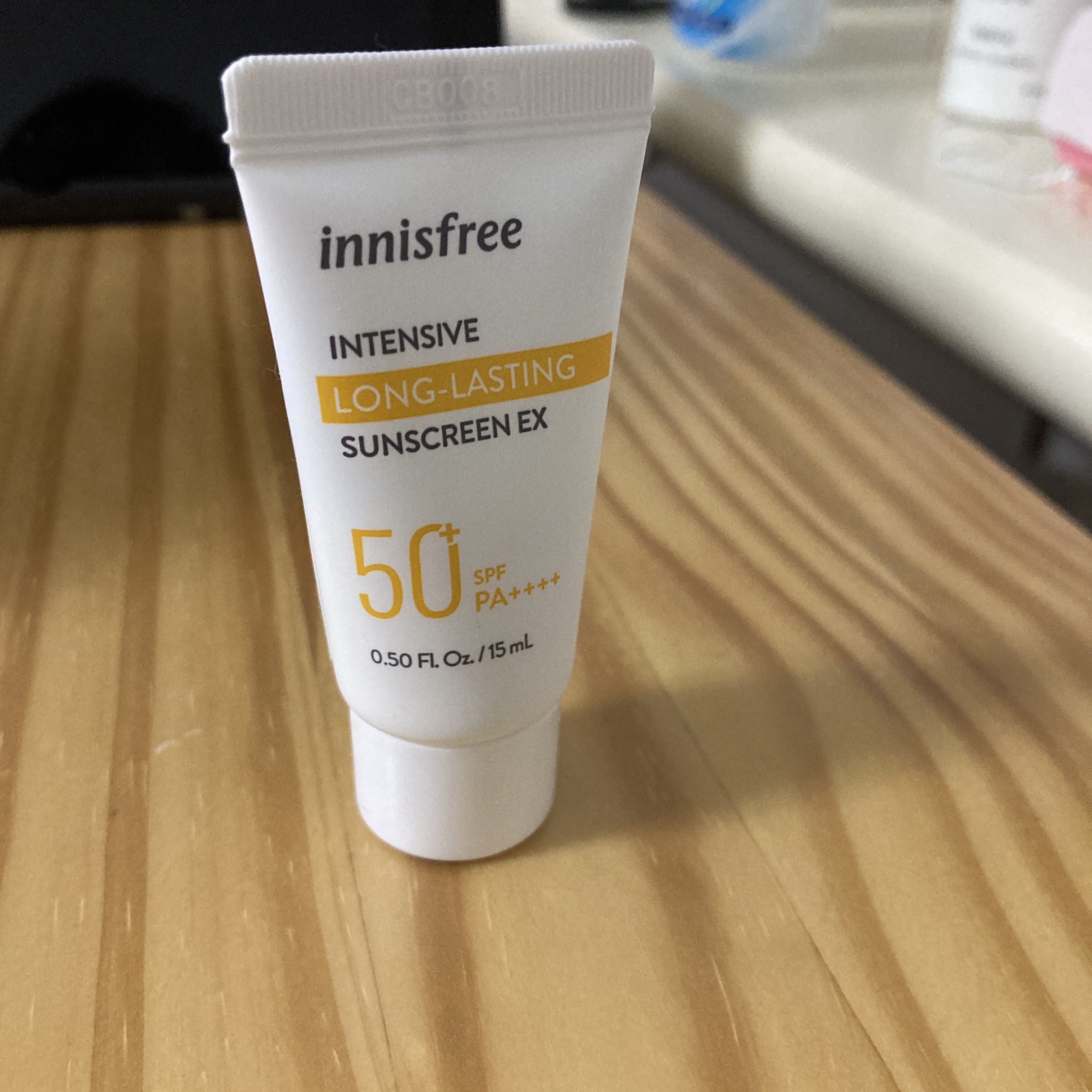 インテンシブ　ロングラスティング　サンスクリーン　EX SPF50+ / PA++++/innisfree/日焼け止めローションを使ったクチコミ（1枚目）