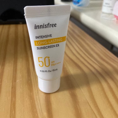 インテンシブ　ロングラスティング　サンスクリーン　EX SPF50+ / PA++++/innisfree/日焼け止め・UVケアを使ったクチコミ（1枚目）