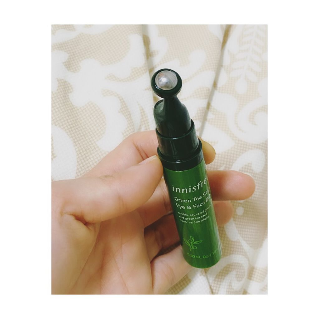 グリーンティーシード アイ&フェイスボール/innisfree/美容液を使ったクチコミ(2枚目)